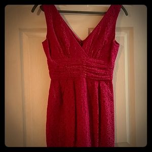 Trina Turk dress deep fuchsia 0 lined lace
